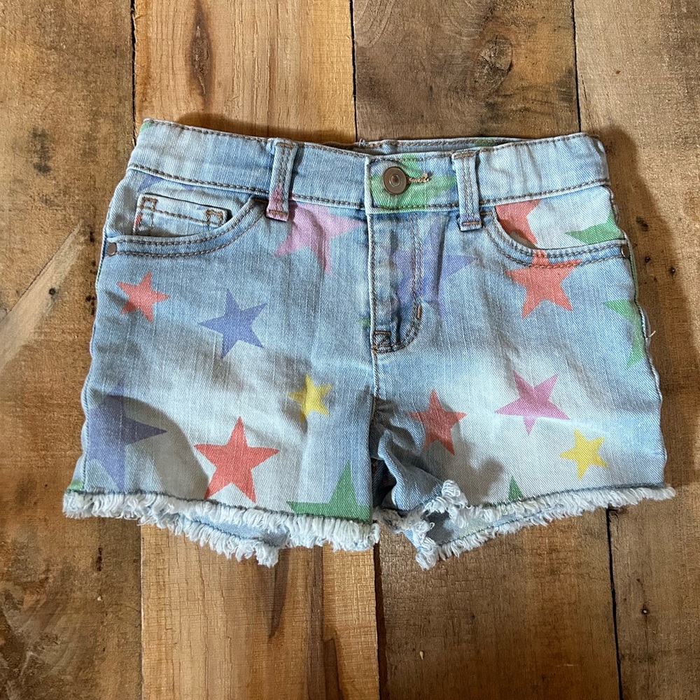 Little Girl’s Denim Star Shorts